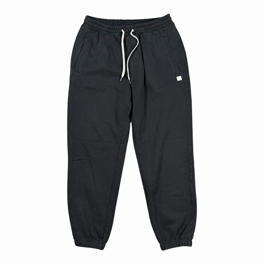 Vuori Seaside Sweatpants Mens Sz M Black Drawstring Stretch Joggers Fleece
